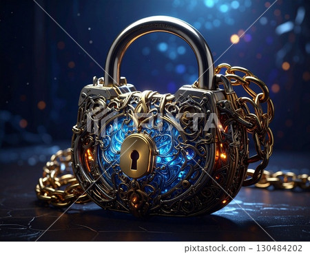 精美裝飾的掛鎖 精美裝飾的掛鎖 130484202