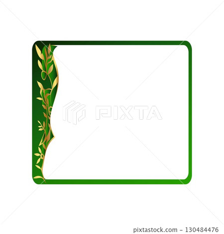 Decorative design set featuring flourish borders, corner elements, and frames, ideal for invitations, menus, and page embellishment 130484476