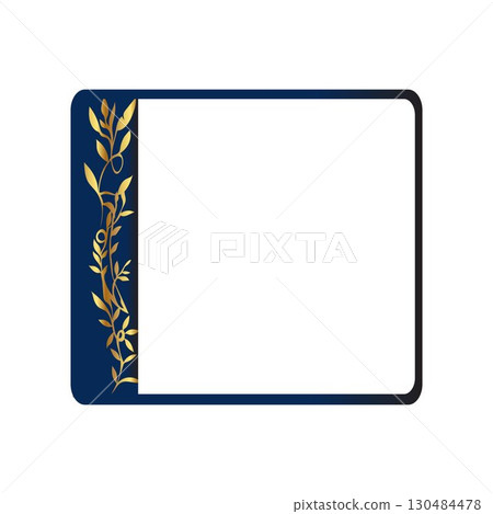 Decorative design set featuring flourish borders, corner elements, and frames, ideal for invitations, menus, and page embellishment 130484478