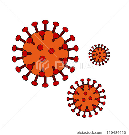 Illustration of coronavirus Illustration of coronavirus 130484630