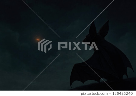 A bat in the dark looks at a distant star. 130485240