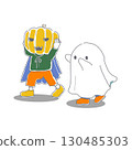 Illustration of children dressed up for Halloween 130485303