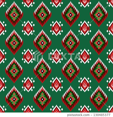 seamless pattern with geometric shapes, vector illustration 130485377
