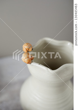 Set of Ceramic, stylish tableware, table decor 130485463