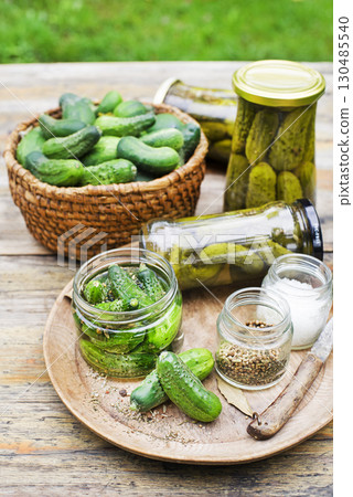 Pickled cucumbers pickles Pickled cucumbers pickles 130485540