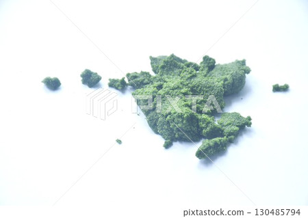 water meal or Wolffia water plant organic food arranging on white background 130485794