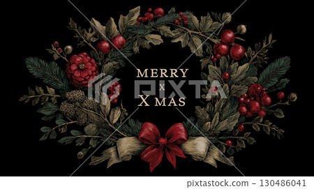 一款簡潔的聖誕快樂橫幅，為您的聖誕季節設計錦上添花。非常適合在社群媒體和電商網站上投放廣告。 130486041