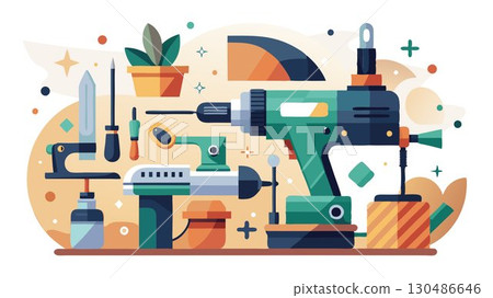 Power tools like drills, saws, and sanders significantly enhance efficiency for more complex projects. Power tools like drills, saws, and sanders significantly enhance efficiency for more complex projects. 130486646