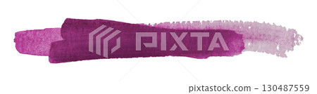 purple watercolor background. Artistic hand paint. Isolated on transparent background. 130487559
