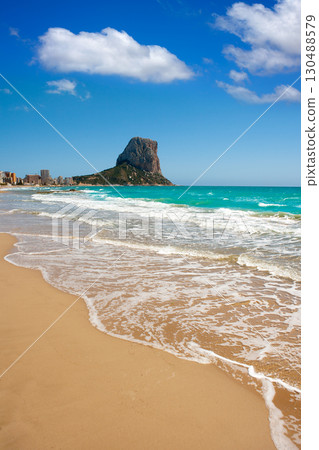 Calpe Alicante Arenal Bol beach with Penon de Ifach Calpe Alicante Arenal Bol beach with Penon de Ifach 130488579