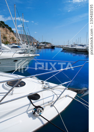 Moraira Alicante marina in Mediterranean sea Moraira Alicante marina in Mediterranean sea 130488595