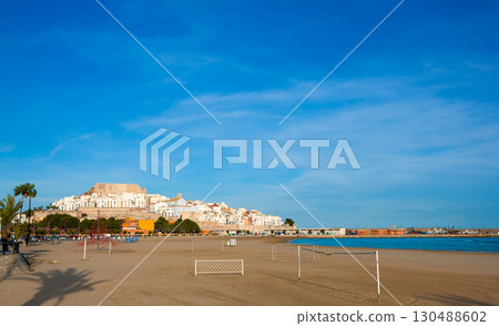 Peniscola Castle and beach in Castellon Spain Peniscola Castle and beach in Castellon Spain 130488602