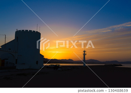 Denia Las Marinas sunset beach Punta Molins Spain Denia Las Marinas sunset beach Punta Molins Spain 130488639