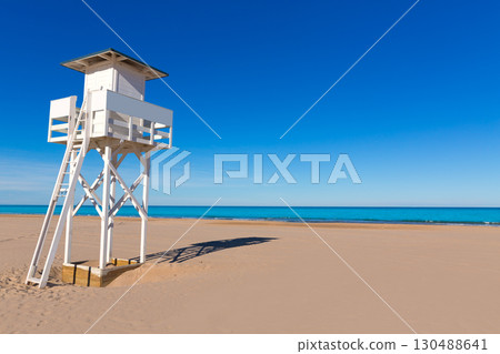 Gandia beach in Valencia Mediterranean Spain Gandia beach in Valencia Mediterranean Spain 130488641