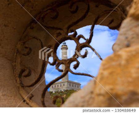 Cabo de Palos lighthouse near Mar Menor Spain 130488649