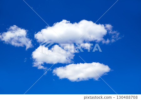 Blue sky with clouds in a sunny day 130488708