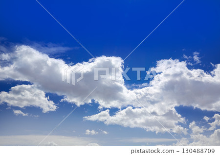 Blue sky with clouds in a sunny day 130488709