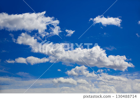 Blue sky with clouds in a sunny day Blue sky with clouds in a sunny day 130488714