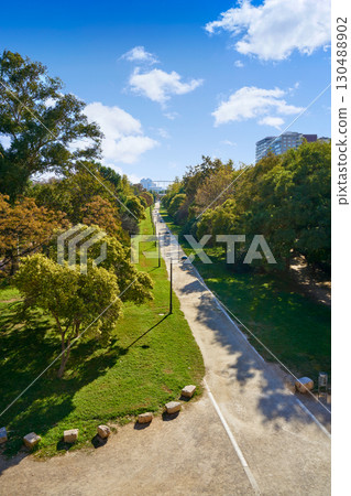 Valencia Turia park gardens view Valencia Turia park gardens view 130488902
