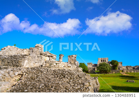 Tulum Mayan city ruins in Riviera Maya 130488951