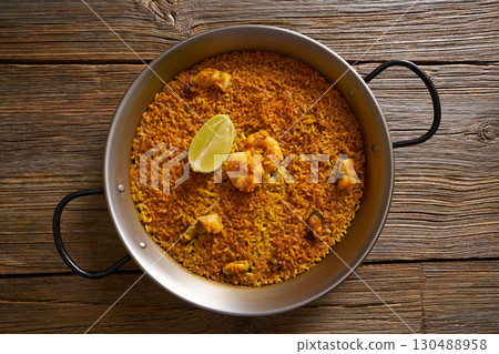 Senyoret rice Paella recipe of Valencia 130488958