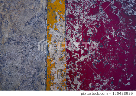 Parking lot painted lines in pavement 130488959