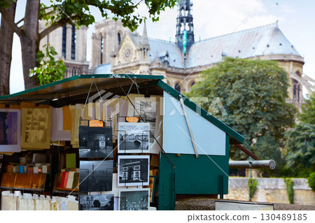 Saint Michel postcards in Notre Dame Paris Saint Michel postcards in Notre Dame Paris 130489185