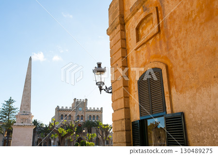 Ciutadella Menorca Placa des Born in downtown Ciudadela Ciutadella Menorca Placa des Born in downtown Ciudadela 130489275