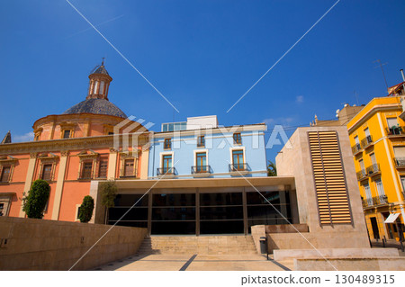 Valencia downtown cathedral and basilica Spain 130489315