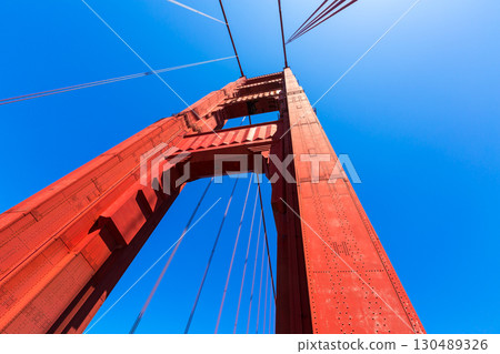 Golden Gate Bridge details in San Francisco California 130489326