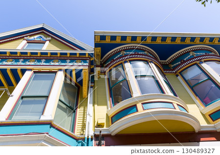 San Francisco Victorian houses in Haight Ashbury California 130489327