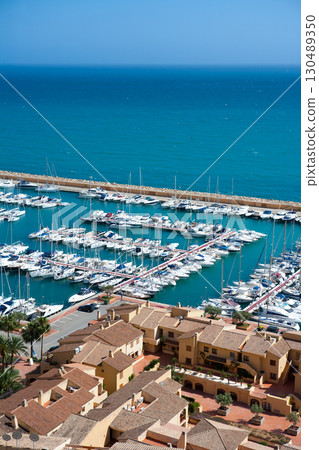 Moraira Club Nautico marina aerial view in Alicante 130489350