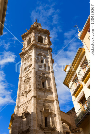 Valencia Santa Catalina church belfry tower Spain Valencia Santa Catalina church belfry tower Spain 130489367