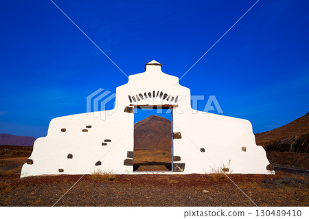 Fuerteventura island welcome monument sign 130489410