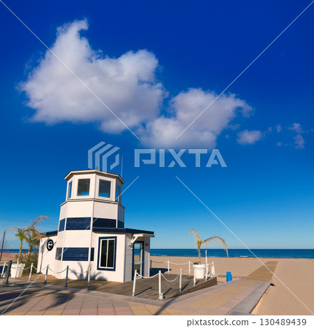 Gandia beach in Valencia Mediterranean Spain 130489439