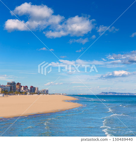gandia beach in mediterranean sea gandia beach in mediterranean sea 130489440