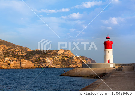 Beacon Cartagena lighthouse in Spain 130489460