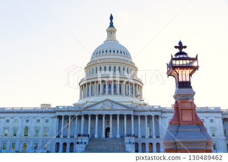 Capitol building Washington DC sunlight day US Capitol building Washington DC sunlight day US 130489462