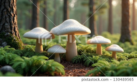 森林蘑菇 130489565