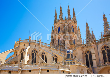 Burgos Cathedral rear facade Saint James Way Burgos Cathedral rear facade Saint James Way 130489600