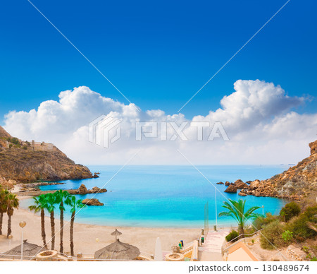 Cartagena Cala Cortina beach in Murcia Spain 130489674