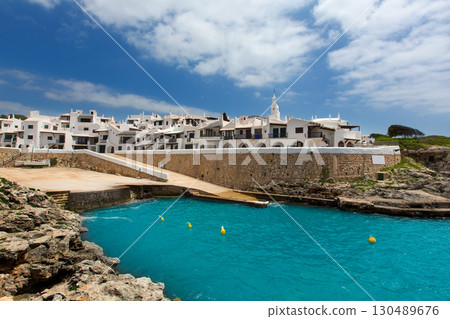 Binibequer Vell in Menorca Binibeca white village Sant Lluis 130489676