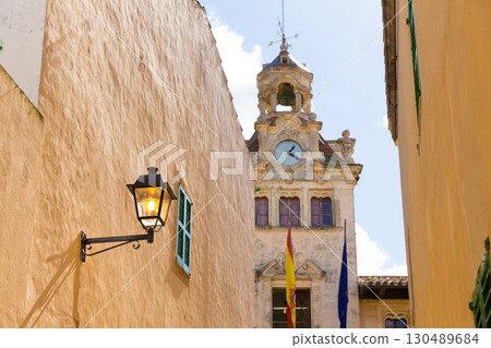 Alcudia Old Town city town hall Majorca Mallorca Alcudia Old Town city town hall Majorca Mallorca 130489684