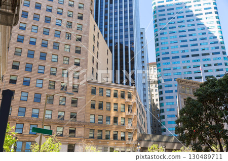San Francisco Market Street Downtown in California San Francisco Market Street Downtown in California 130489711