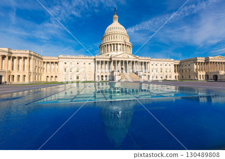 Capitol building Washington DC east facade US Capitol building Washington DC east facade US 130489808