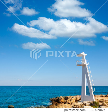 El Trampoli beach Denia in Alicante Mediterranean sea 130489824