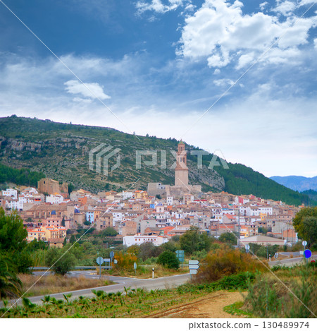 Jerica village Castellon cityscape in Spain 130489974