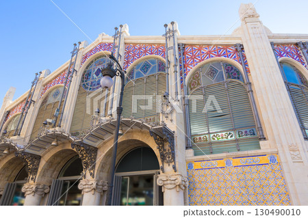 Valencia Mercado Central market main facade Spain Valencia Mercado Central market main facade Spain 130490010