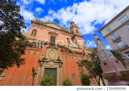 Valencia Santo Tomas church in plaza san Vicente Ferrer Spain Valencia Santo Tomas church in plaza san Vicente Ferrer Spain 130490094