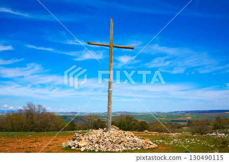 Cruz de Atapuerca cross in Saint James Way 130490115